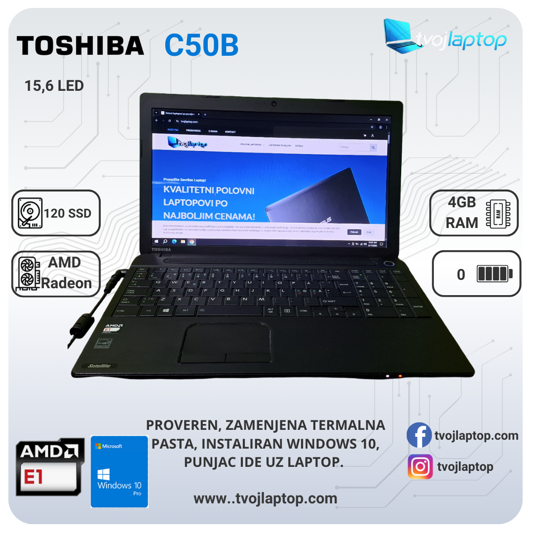 𝗧𝗼𝘀𝗵𝗶𝗯𝗮 𝗖𝟱𝟬𝗕 𝗟𝗮𝗽𝘁𝗼𝗽