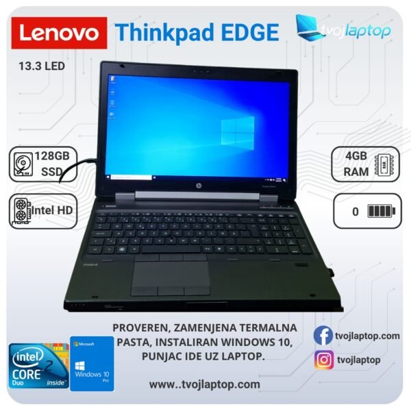 𝗟𝗲𝗻𝗼𝘃𝗼 𝗧𝗵𝗶𝗻𝗸𝗽𝗮𝗱 𝗘𝗗𝗚𝗘, Intel® Core™2 , 4GB DDR3, 120 SSD