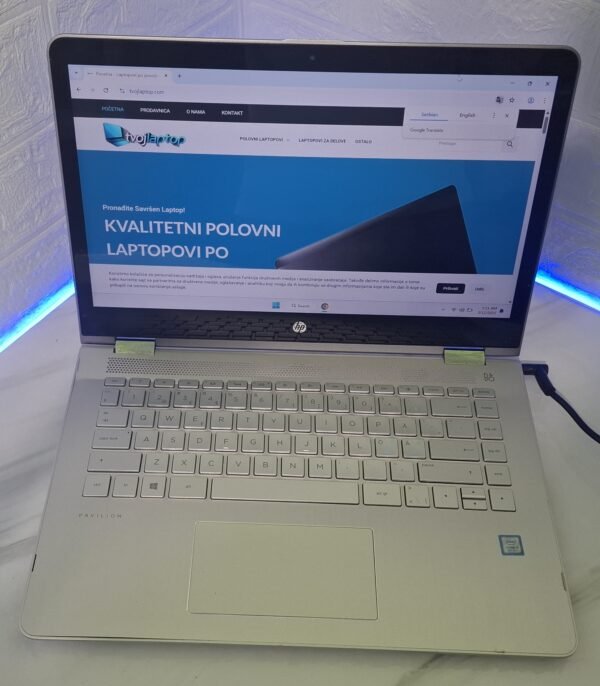 HP Pavilon x360,Intel i5 8gen, 8GB DDR4, 256 SSD, Intel UHD Touch