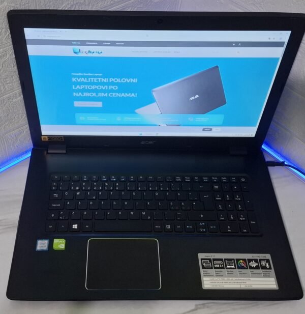 𝗔𝗰𝗲𝗿 𝗔𝘀𝗽𝗶𝗿𝗲 𝗘 𝗘𝟱-𝟳𝟳𝟰𝗚,I5 7Gen, 8GB DDR4, 128 SSD, Dve grafike