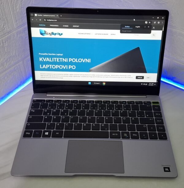 𝗧𝗿𝗲𝗸𝘀𝘁𝗼𝗿 𝗣𝗿𝗶𝗺𝗲𝗯𝗼𝗼𝗸 𝗨𝟭𝟯𝗕 🖥️ 𝗣𝗿𝗼𝗰𝗲𝘀𝗼𝗿: Intel® Pentium® N4200 💾 𝗠𝗲𝗺𝗼𝗿𝗶𝗷𝗮:4GB DDR4 🎨 𝗚𝗿𝗮𝗳𝗶𝗸𝗮: Intel® UHD Graphics 600 💽 𝗛𝗮𝗿𝗱 𝗱𝗶𝘀𝗸: 120 Nvme 📺 𝗠𝗼𝗻𝗶𝘁𝗼𝗿: 13.3", 1920 x 1080, IPS, Full HD LED, Multi-touch 📡 𝗕𝗲𝘇̌𝗶𝗰̌𝗻𝗮 𝗺𝗿𝗲𝘇̌𝗮: Wi-Fi 5 (802.11ac) Ethernet LAN 10,100,1000 Mbit/s Bluetooth 4.1 🔌 𝗣𝗼𝘃𝗲𝘇𝗶𝘃𝗮𝗻𝗷𝗲: USB 3.0 1 USB 2.0 2 VGA 1 LAN 1 HDMI 1 📸 𝗪𝗲𝗯𝗰𝗮𝗺: Da 🔋𝗕𝗮𝘁𝗲𝗿𝗶𝗷𝗮: 3h 𝗘𝗫𝗧𝗥𝗔: Multi-touch screan, svetleca tastatura, JBL ozvucenje