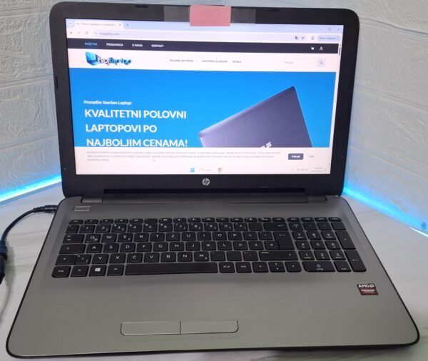 HP 15 – AMD A10-9600P, 8GB DDR4, 128GB SSD, 15.6" Full HD, Radeon R6, Windows 11. Brz i pouzdan laptop za posao, školu i multimediju. HP 15 – AMD A10-9600P, 8GB DDR4, 128GB SSD, 15.6" Full HD, Radeon R6, Windows 11. Brz i pouzdan laptop za posao, školu i multimediju.