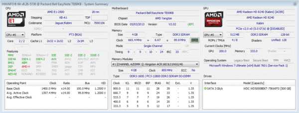 Packard Bell EasyNote TE69KB laptop