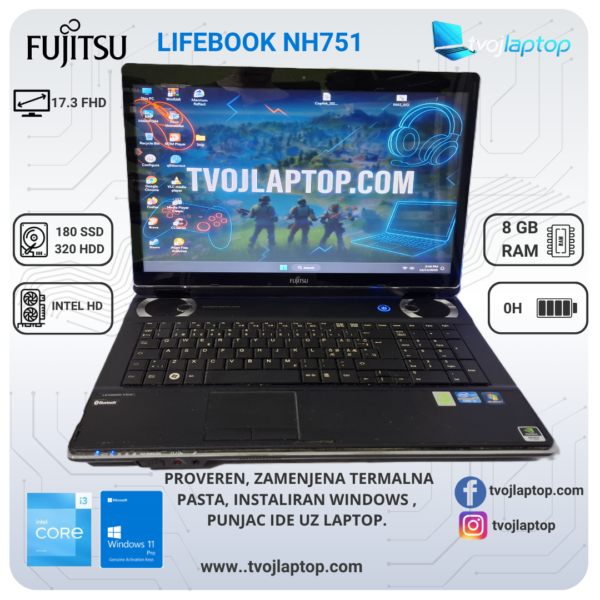 Fujitsu Lifebook NH751 laptop