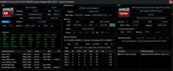 Lenovo IdeaPad 500 laptop