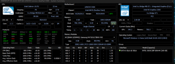 Lenovo IdeaPad S500 laptop