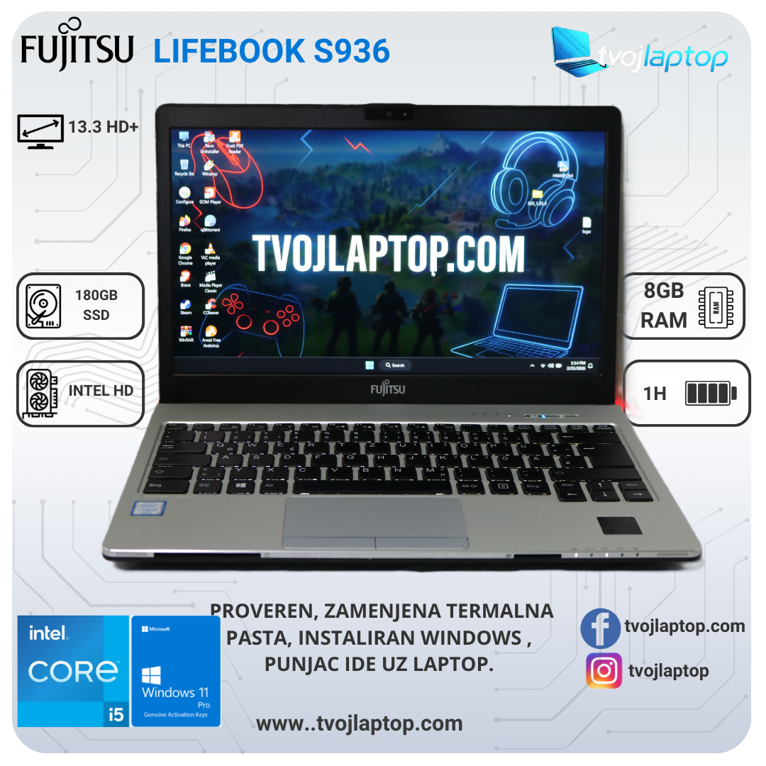 Fujitsu Lifebook Laptop