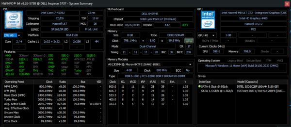 Dell Inspiron 5737 laptop