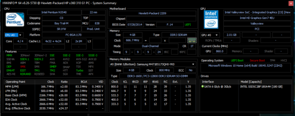 hp-x360-310G1 HP 360 310 G1 | Pentium N3540 | 4GB RAM | 180GB SSD | 11.6" Touch | Windows 10