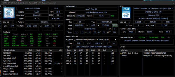 Acer Aspire ES1 572 Acer Aspire ES1 572