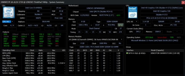 Lenovo ThinkPad T460 laptop Lenovo ThinkPad T460 laptop