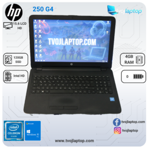 HP 250 G4 Celeron N3050 / 4GB RAM / 128GB SSD / 15.6" – Povoljan laptop za internet i posao