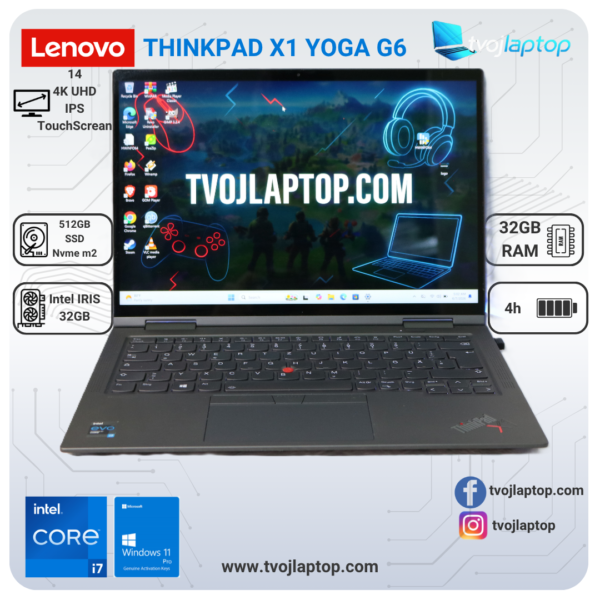 Lenovo ThinkPad X1 Yoga G6 polovan laptop Lenovo ThinkPad X1 Yoga G6 polovan laptop