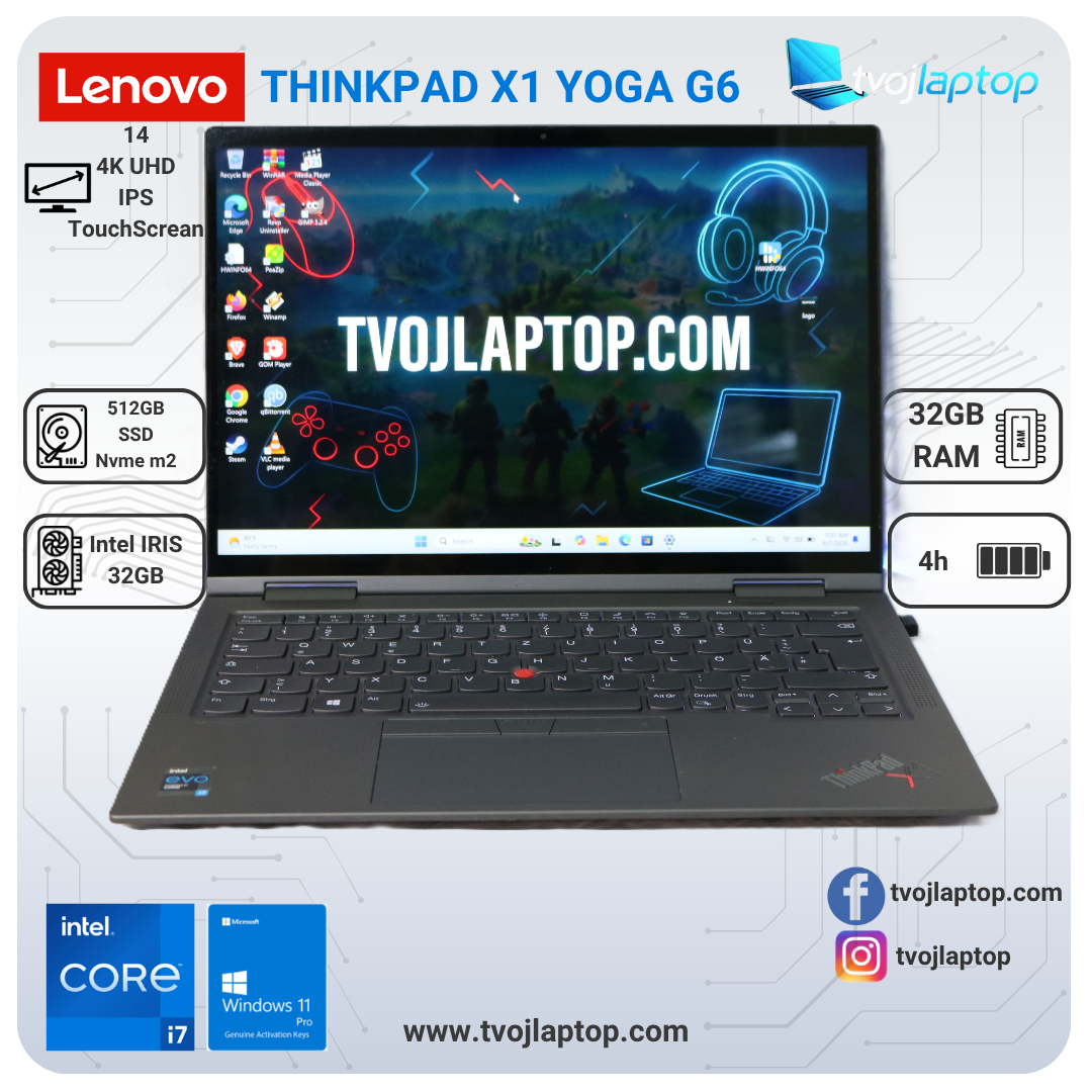 Lenovo ThinkPad X1 Yoga G6 polovan laptop
