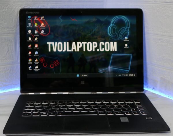 Lenovo Yoga 3 Pro 1370 – QHD+ 3200×1800 IPS Touch ekran | 8GB RAM | 128GB NVMe SSD | 2-u-1 konvertibilni, aluminijumsko kućište | Windows 11 | Polovan laptop
