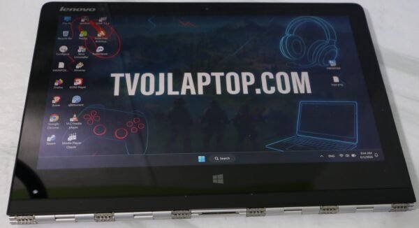 Lenovo Yoga 3 Pro 1370 – QHD+ 3200×1800 IPS Touch ekran | 8GB RAM | 128GB NVMe SSD | 2-u-1 konvertibilni, aluminijumsko kućište | Windows 11 | Polovan laptop