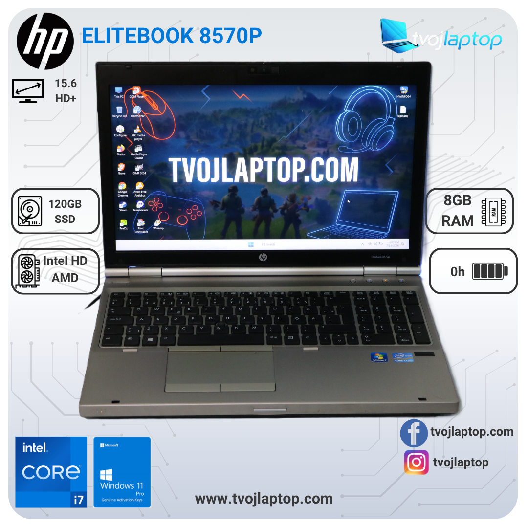 HP EliteBook 8570p polovan laptop