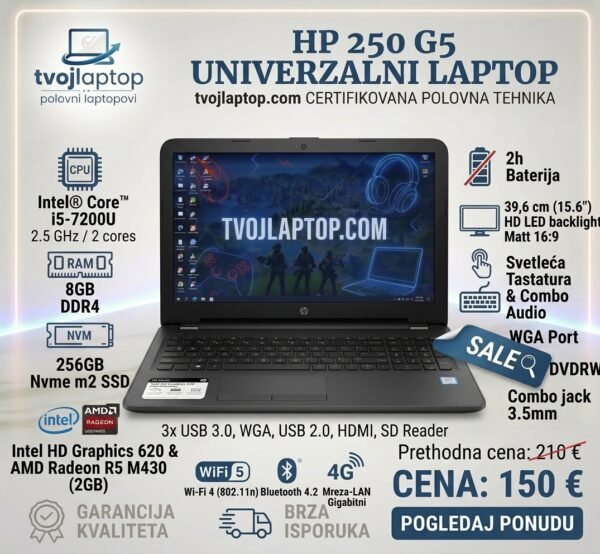HP 250 G5 polovan laptop HP 250 G5 polovan laptop