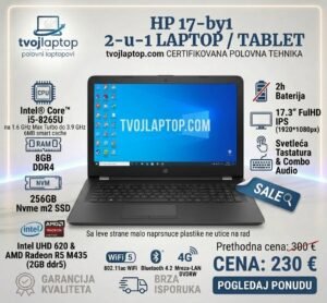 HP 17 BY1 polovan laptop
