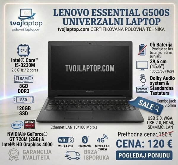Lenovo Essential G500S polovan laptop Lenovo Essential G500S polovan laptop